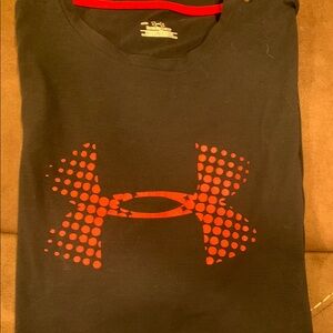 Under Armour Black Shirt with Red Trim